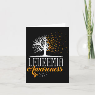 Leukemia Awareness Month Butterfly Tree Blood Canc Card