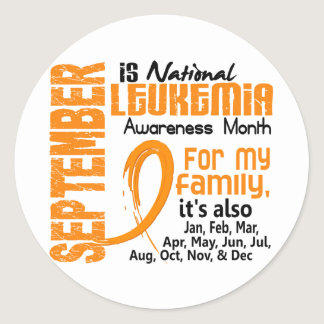 Leukemia Awareness Month Classic Round Sticker