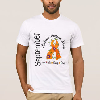 Leukemia Awareness Month Flower Ribbon 1 T-Shirt