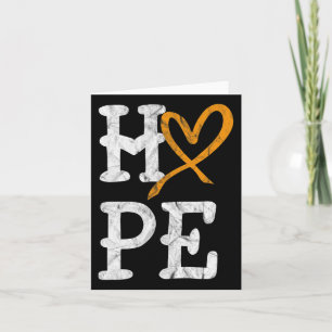Leukemia Awareness Month Hope Vintage Blood Cancer Card