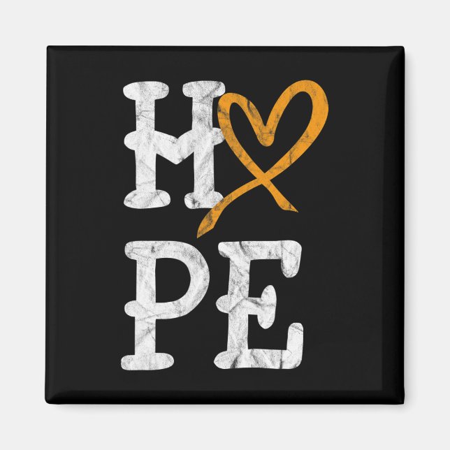 Leukemia Awareness Month Hope Vintage Blood Cancer Magnet (Front)