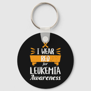 Leukemia Awareness Month I Wear Red Blood Cancer 1 Keychain