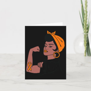 Leukemia Awareness Month Orange Ribbon Warriors Wo Card