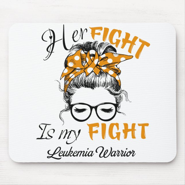 Leukemia Awareness Month Ribbon Gifts Mouse Pad (Front)