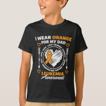 Leukemia Awareness Month Support I Wear Orange For T-Shirt