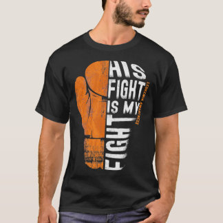 Leukemia Awareness  Orange Boxing Glove  T-Shirt