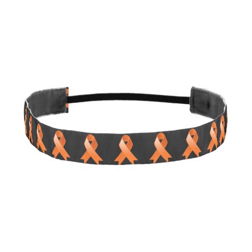 Leukemia Awareness Orange Ribbon Athletic Headband