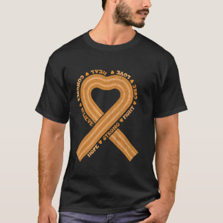 Leukemia Awareness Orange Ribbon Blood Cancer Stro T-Shirt