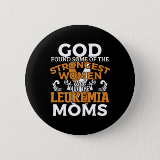 Leukemia Awareness Orange Ribbon  Button