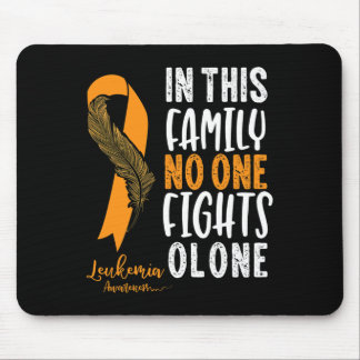 Leukemia Awareness  Orange Ribbon Cancer Survivor  Mouse Pad