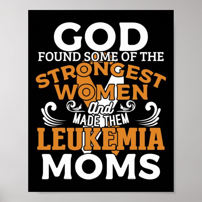 Leukemia Awareness Orange Ribbon  Poster (Front)