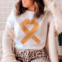 Leukemia Awareness Orange Ribbon Support T-Shirt