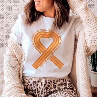 Leukemia Awareness Orange Ribbon Support T-Shirt