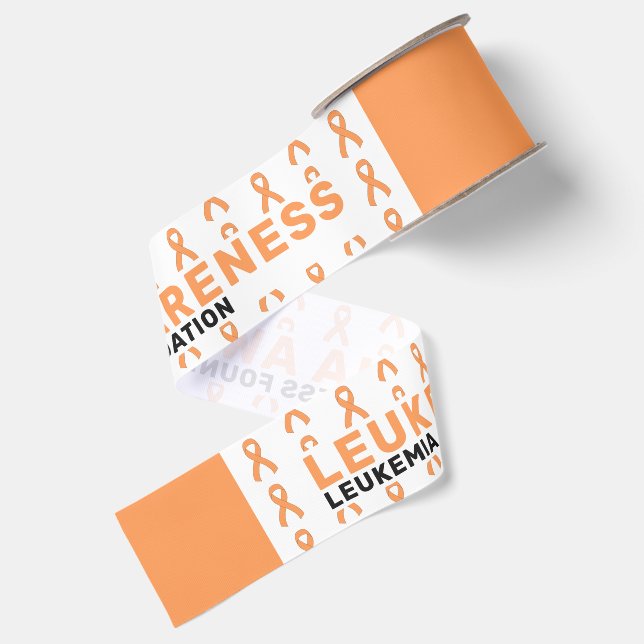 Leukemia Awareness Pattern Ribbon (Front+Back)