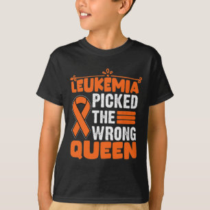 Leukemia Awareness Picked The Wrong Queen Leukemia T-Shirt