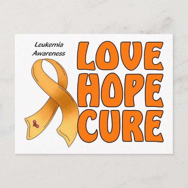 Leukemia Awareness Postcard (Front)