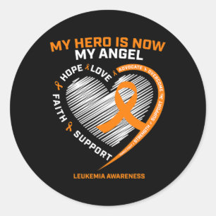 Leukemia Awareness Products Mom Dad Women Men Son Classic Round Sticker