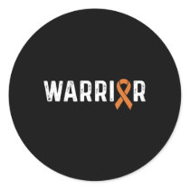 Leukemia Awareness Products Orange Ribbon Cancer W Classic Round Sticker