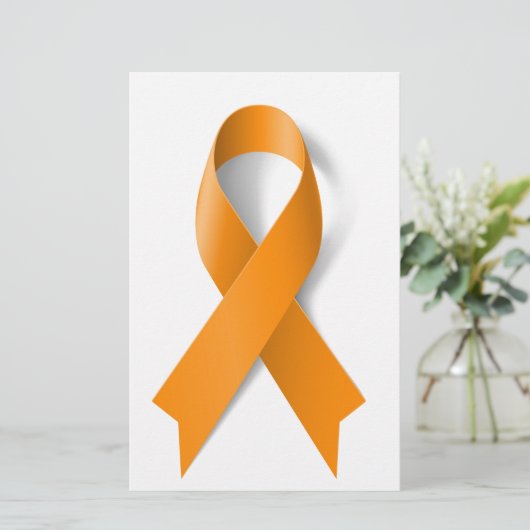 Leukemia Awareness Ribbon (Standing Front)