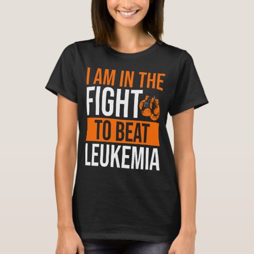 Leukemia Awareness Ribbon Beat Disease Warrior T_Shirt