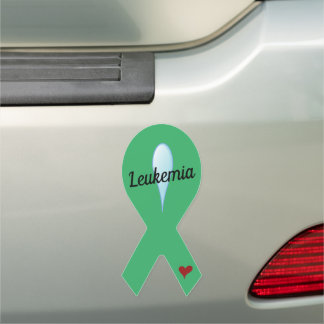 Leukemia Awareness Ribbon Car Magnet