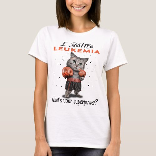 Leukemia Awareness Ribbon Support Gifts T_Shirt