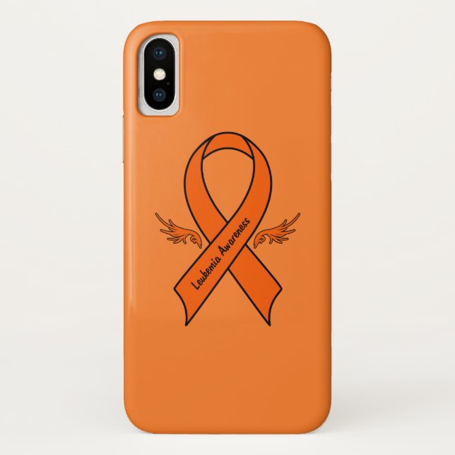 Leukemia Awareness Ribbon with Wings Case-Mate iPhone Case (Back)