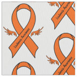 Leukemia Awareness Ribbon with Wings Fabric