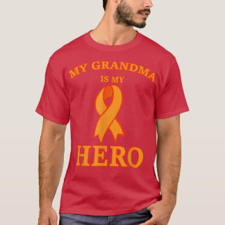 Leukemia Awareness s My Grandma is My Hero Support T-Shirt