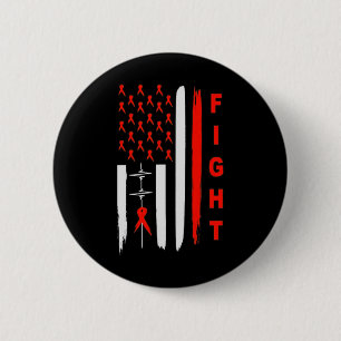 Leukemia awareness shirt button