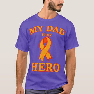 Leukemia Awareness Shirts My Dad is My Hero Suppor