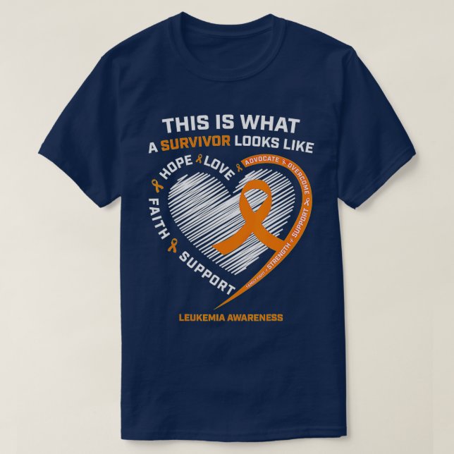Leukemia Awareness Shirts Survivor Gifts Men Women (Design Front)