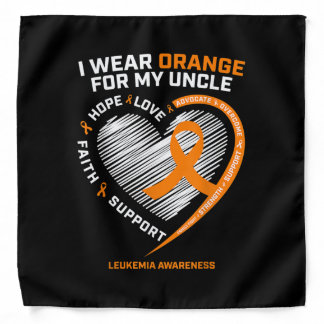Leukemia Awareness Shirts Uncle Mens Womens Kids Bandana