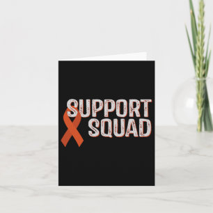 Leukemia Awareness Support Squad Comfort Colors Ad Card