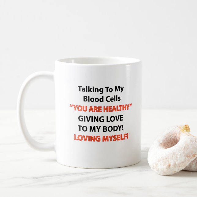 Leukemia Awareness Survivor Coffee Mug (With Donut)