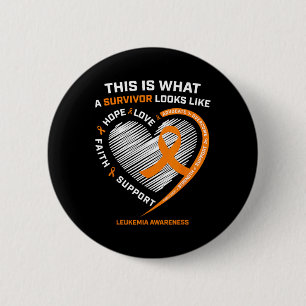 Leukemia Awareness Survivor Gifts Men Women Kids Button