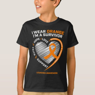 Leukemia Awareness Survivor Gifts Men Women Kids L T-Shirt