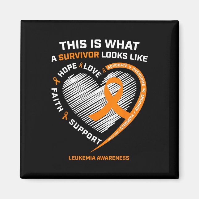 Leukemia Awareness  Survivor Gifts Men Women Kids  Magnet (Front)