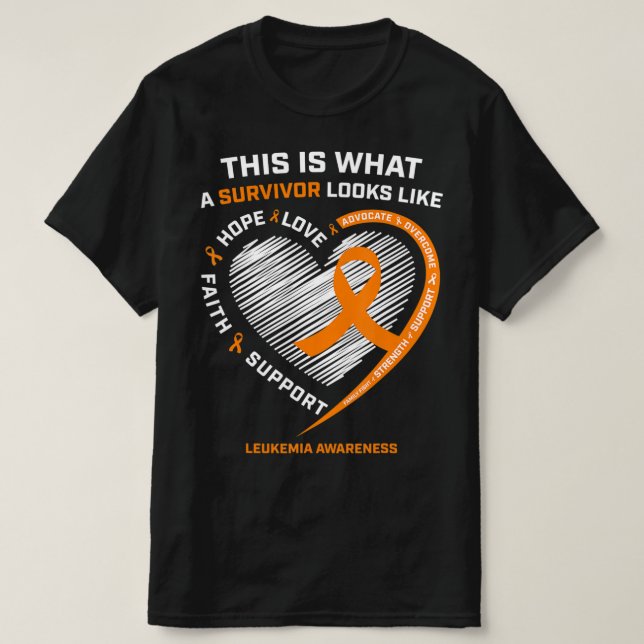 Leukemia Awareness  Survivor Gifts Men Women Kids  T-Shirt (Design Front)
