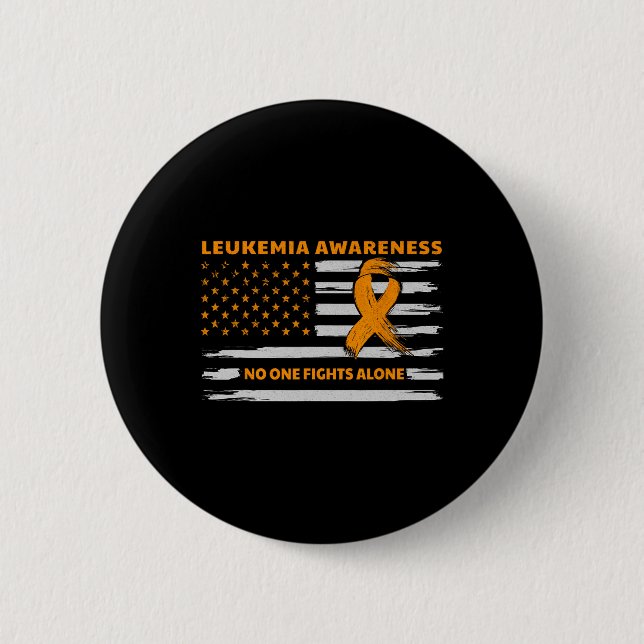 Leukemia Awareness We Fight Cancer Together Cure L Button (Front)
