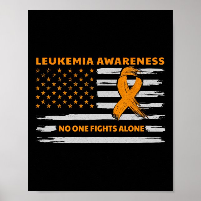 Leukemia Awareness We Fight Cancer Together Cure L Poster (Front)