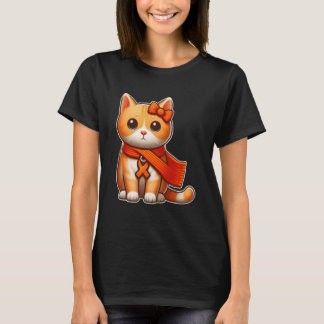 Leukemia Awarness Cat lover For Women Men Toddlers T-Shirt