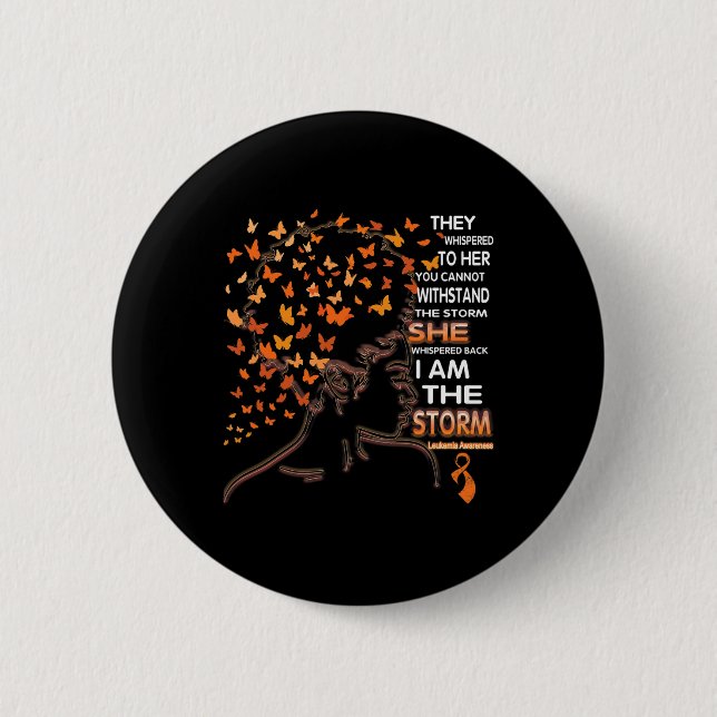 Leukemia Black Women Awareness  Button (Front)