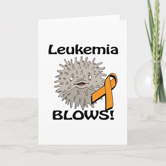 Leukemia Blows Awareness Design Card (Front)