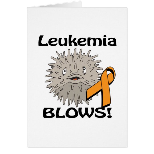 Leukemia Blows Awareness Design Card