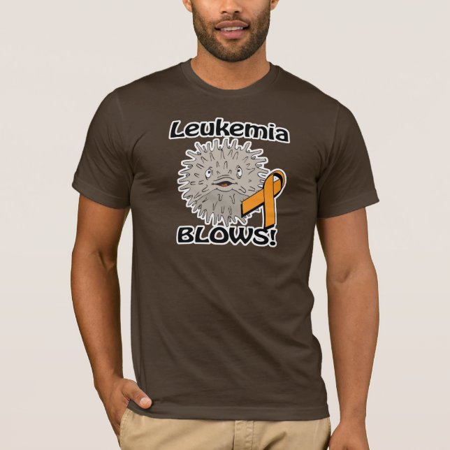 Leukemia Blows Awareness Design T-Shirt (Front)