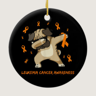 leukemia cancer awareness Ceramic Ornament