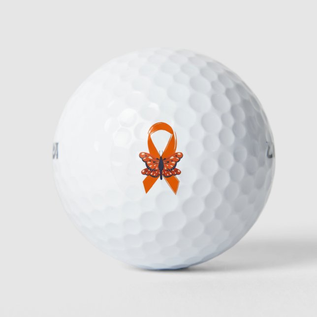Leukemia Cancer Awareness Golf Balls (Front)