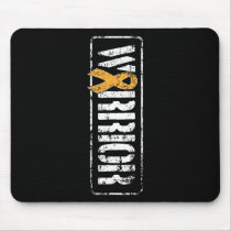 Leukemia Cancer Awareness - Military Warrior Ribbo Mouse Pad