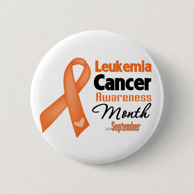 Leukemia Cancer Awareness Month Button (Front)